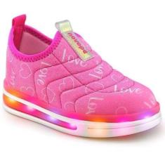 Tenis Infantil Novope 72001016 Com Led Meninas-Feminino