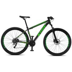 Bicicleta Aro 29 KRW Alumínio 24 Vel Freio Hidráulico X53, 21, Preto, 
