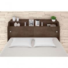 Cabeceira Box Casal Elisa Chocolate