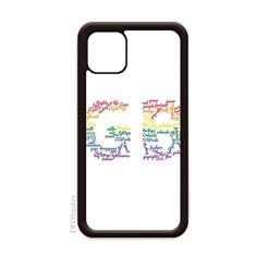 Capa LGBT Rainbow Wordcloud para iPhone 11 Pro Max para Apple Mobile Case Shell