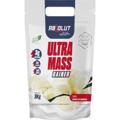 Hipercalórico Ultra Mass 3kg - Absolut Nutrition, Sorvete de baunilha