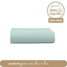 Lençol de Cima Percal 100% Algodão 200 Fios sem Elástico Solteiro Toqu
