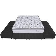 Cama Box Queen com Duas Camas Auxiliares 158x198cm BF Colchões