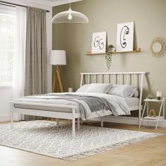 Cama Casal em Aço Begônia CabeCasa MadeiraOriginals - CabeCasa Madeira