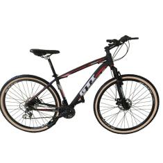 Bicicleta Aro 29 Gti Roma Alumínio 21v Freio a Disco Suspensão Dianteira-Unissex