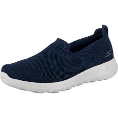 Skechers Tênis feminino Go Walk Joy-Sensational Day, Azul-marinho/branco, 34