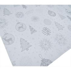 Lugar Americano Enfeites De Natal Prateado - Kit 2 Peças,