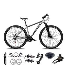 Bicicleta Aro 29 Absolute Nero 5 Freio Hidráulico K7 27v Garfo Com Trava - Cinza Tam.21