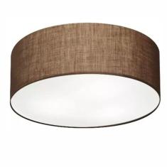 Plafon Cilíndrico Vivare Md-3006 Cúpula em Tecido 60x15cm - Bivolt