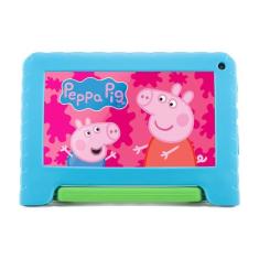 Tablet Infantil Peppa Pig com Controle Parental 4GB RAM + 64GB + Tela 7 pol + Case + Wi-fi + Android 13 + Quad Core Multi - NB420 NB420