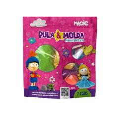 Massinha de modelar EVA 7 cores 70g pula e molda