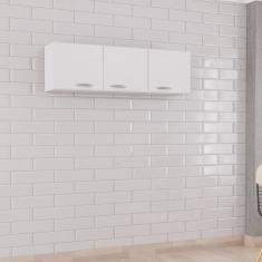 Armário Aéreo de Cozinha Compacta 3 Portas 120cm Poquema Móveis