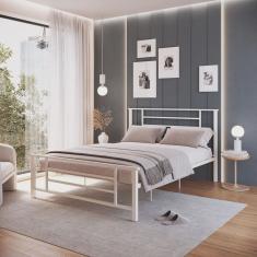 Cama Queen em Ferro Emy Design Moderno