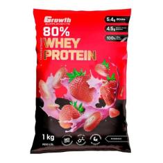 WHEY PROTEIN CONCENTRADO - SABOR morango 1KG - Growth
