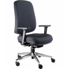 Cadeira Presidente Com Base Cromada Linha New Confort Preto - Design O