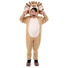 Fantasia Leão Infantil com Macacão e Touca