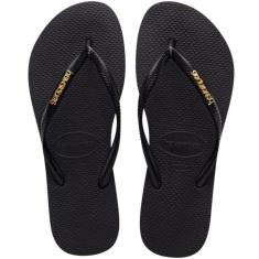 Chinelo Havaianas Slim Logo Metallic Feminina-Feminino