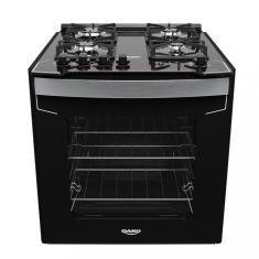 Fogão de Embutir 4 Bocas Dako Diplomata Mesa de Vidro