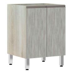 Balcão de Cozinha sem Tampo 60cm 2 Portas Luci Luciane Móveis