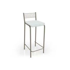 Banqueta Sala De Jantar Gênova 1b705nk 1 Un Niquel-branco 106 - Kappesberg