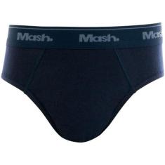 Cueca slip mash 193.01 infantil, G, Azul marinho