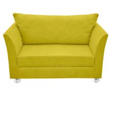 Namoradeira Lisboa 02 Lugares Para Sala Salão Escritório Suede Amarelo