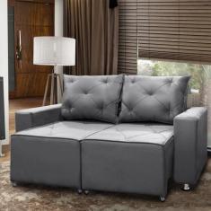 Sofá 2 lugares Retrátil e Reclinável Bariloche 1.80cm C/ Molas - Velud