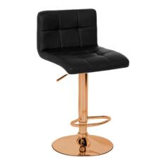 Banqueta Giratória Gomos - Preta | Alta - Red Gold