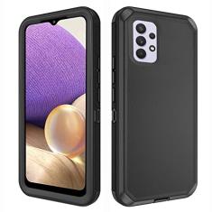 Asuwish Capa de celular para Samsung Galaxy A32 5G 2021 6.5 cm capa de celular híbrida à prova de choque rígida protetora resistente acessórios móveis Gaxaly M32 G5 Galaxies A 32 32A S32 SM-A326U