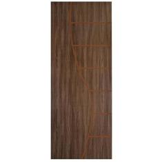 Kit Com 3 Folhas De Porta Madeira Decorada 210x70cm Espessura 3,5cm Neblina Mgm Carvalho Quebec