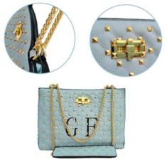 BOLSA FEMININA OMBRO E TRANSVERSAL - GOLDEN FENIX-Feminino