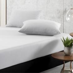 Jogo De Cama Solteiro Liso 02 Peças Lençol Fio Egípcio ul - Camasoft