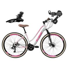 Bicicleta Aro Retro Feminina 29 KSW Sunny 21V Cambios Shimano Freio a 
