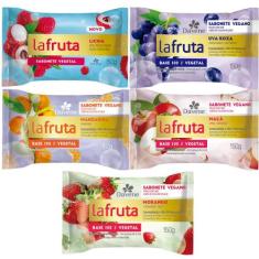 5UN La Fruta Sabonete  Barra Vegetal 150G Davene