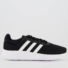 Tênis Adidas Lite Racer 4.0 Preto e Branco, 39