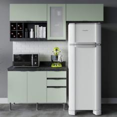 Cozinha Modulada 3 Peças com Tampo Orquídea Tecno mobili