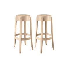 Kit 2 Banquetas Sala Jantar Shine Uz8007 2 Un Capuccino - Kappesberg