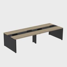 Mesa de Plataforma Dupla para 4 Pessoas Corporativa 120x140/4p