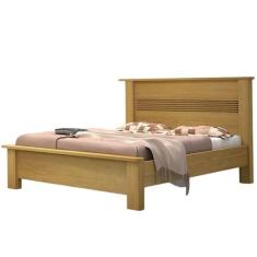 Cama Casal Bom Pastor Vilage em MDF, NOCE