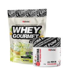 Kit Whey Protein Gourmet Refil 907g + Creatina Extreme Pump Elite Seri