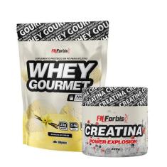 Kit Whey Protein Gourmet Refil 907g + Creatina Power Explosion 300g - 