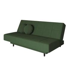 sofá-cama casal 3 lugares jimmy suede verde