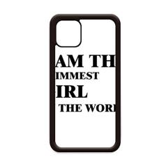 Capa I AmThe Slimmest Girl para iPhone 12 Pro Max para Apple Mini Mobile Case Shell