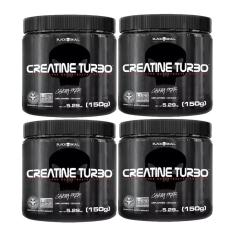 Kit 4 Creatinas Turbo 150g Pote - Black Skull