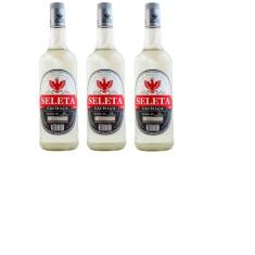 Kit Cachaça Seleta Prata 1000ml 3 unidades