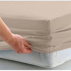 Lençol Queen Avulso Com Elástico Percal 200 Fios 100% Algodão - Dryka 