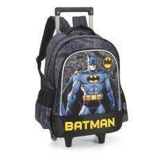 Mochila De Rodinhas Escolar Batman Com Máscara Luxcel, Preto