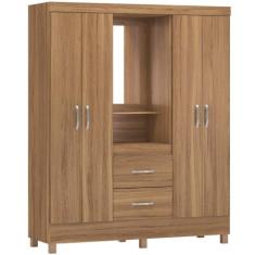 Guarda Roupa Demobile capelinha Lord 4 portas 2 gavetas com penteadeir