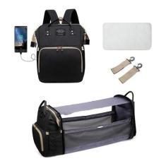 Bolsa Maternidade Usb Berço Portátil E Trocador Envio 24hs - Living Tr