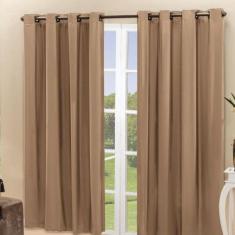 Cortina Blackout Pvc Corta 100 % A Luz 2,80 M X 2,80 M Avelã